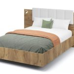 Кровать «Мишель» 140x200, Дуб крафт золотой