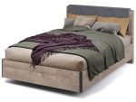 Кровать «Стокгольм» 140 МИ без основания под матрас, Дуб гранж песочный