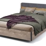 Кровать «Стокгольм» 160 МИ без основания под матрас, Дуб гранж песочный