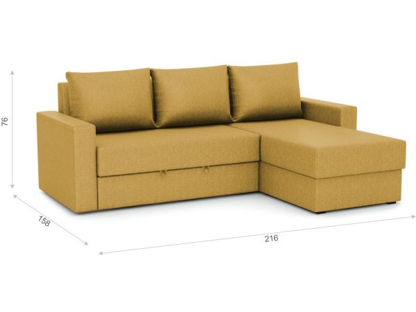 Диван «Лео», Bingo mustard — изображение 4