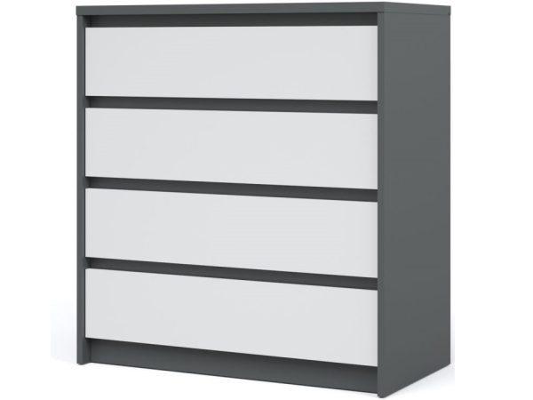 Комод «Мишель» 4ящ, Антрацит/Белый жемчуг — изображение 2