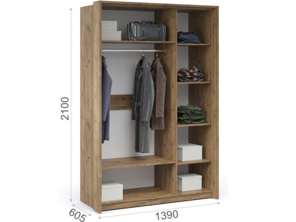 Спальня «Мишель» 3шк, Дуб крафт золотой/Белый жемчуг — изображение 6