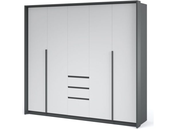 mishel-shkaf-5dv_-antratsit Шкаф «Мишель» 5дв, Антрацит/Белый жемчуг — изображение 2