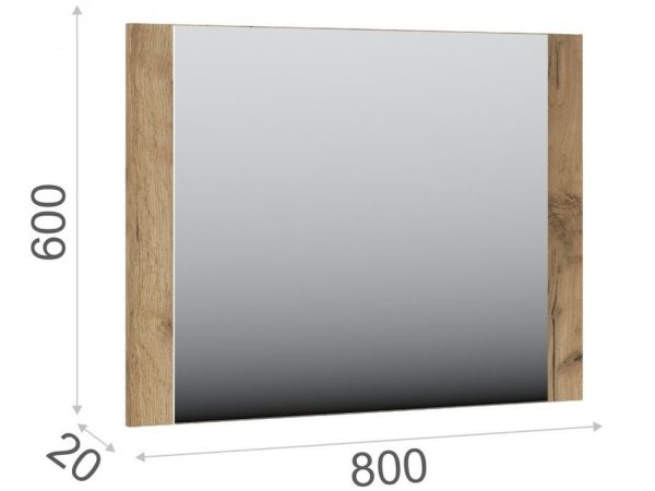 Зеркало «Мишель», Дуб крафт золотой — изображение 3