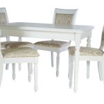 Обеденная группа (Стол Дионис-01 и 4 стула Ника), Белый