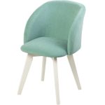 Полукресло МИЛЛИ, ВЕЛЮР МЕНТОЛ, каркас СТАНДАОТ МАССИВ, Белый