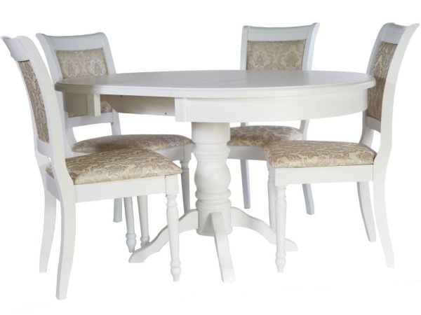 prometey-stol_-belyy_4 Обеденная группа (Стол Прометей и 4 стула Ника), 2.012.1 Белый — изображение 3