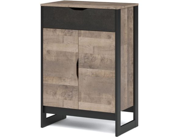 Комод «Стокгольм» 2д1ящ, Дуб гранж песочный/Железный камень — изображение 2