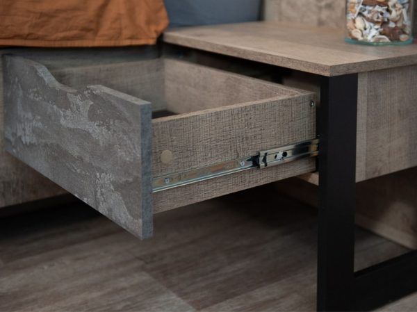 Тумба «Стокгольм» ЛВ/ПР 2шт, Дуб гранж песочный/Железный камень — изображение 5