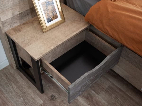 Тумба «Стокгольм» ЛВ/ПР 2шт, Дуб гранж песочный/Железный камень — изображение 6