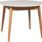 Стол «Зефир» D100, Белый+Орех