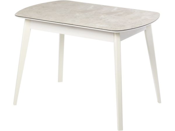 Обеденная группа (Стол Атлас 01, Бетао+4 стула Арион, Катания Темно-синий), опоры белые — изображение 4