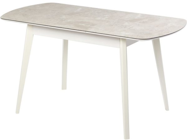 Обеденная группа (Стол Атлас 01, Бетао+4 стула Арион, Катания Темно-синий), опоры белые — изображение 5