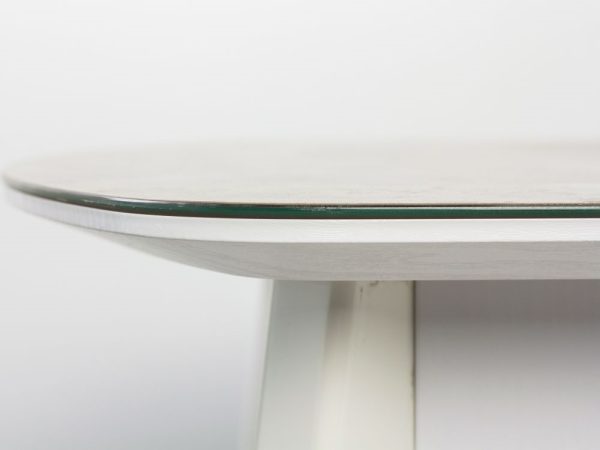 Обеденная группа (Стол Атлас 01, Бетао+4 стула Арион, Катания Темно-синий), опоры белые — изображение 7