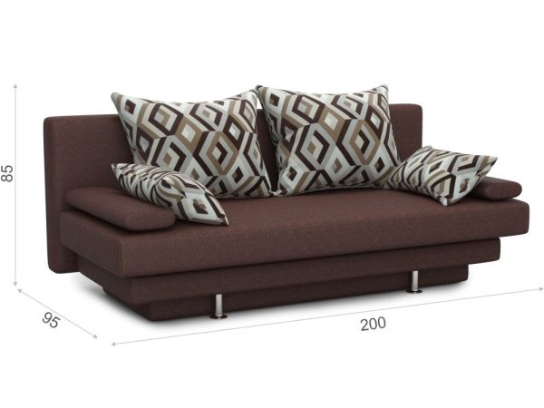 Диван «Вика» Savana plus Сhocolate/escada chocolate — изображение 5