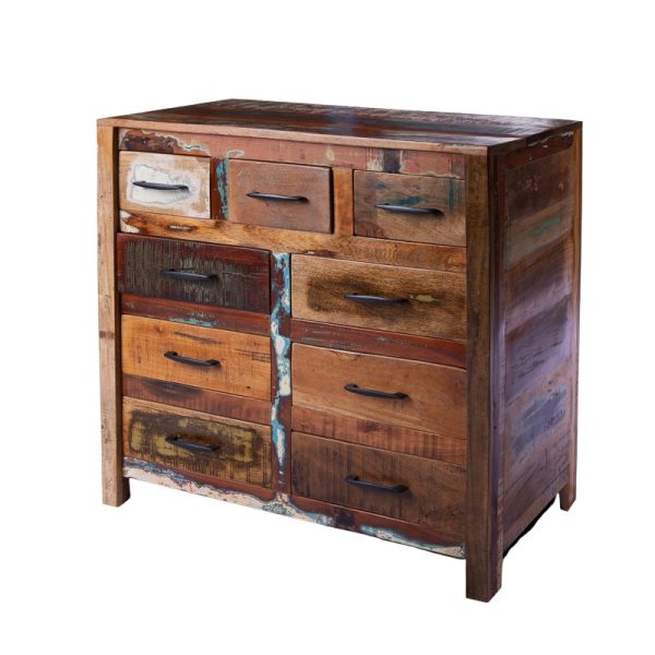 Комод лофт из массива, ВИШАЛ 9 ящиков — изображение 2