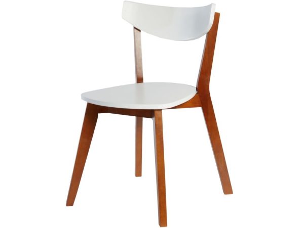 Обеденная группа (Стол Зефир и 4 стула Ювента), белый+орех — изображение 4