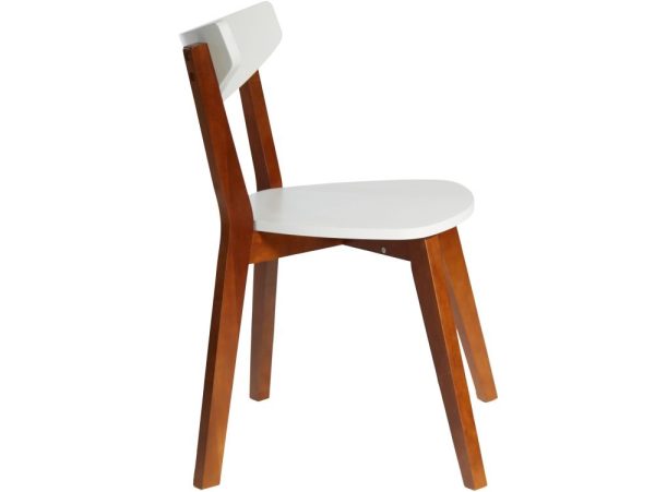 Обеденная группа (Стол Зефир и 4 стула Ювента), белый+орех — изображение 6