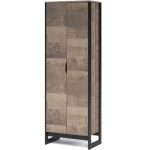 Шкаф «Стокгольм» 2дв, Дуб гранж песочный/Железный камень