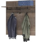 Вешалка «Стокгольм», Дуб гранж песочный/Железный камень