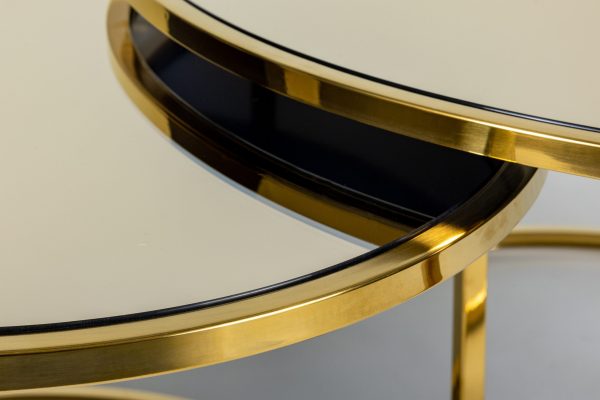 Кофейный столик Goldy Black (набор из 2-х штук) 0.4x0.8x0.8м — изображение 5