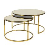 Кофейный столик Goldy Black (набор из 2-х штук) 0.4x0.8x0.8м