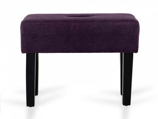 Табурет мягкий Handy черный, фиолетовый — изображение 2