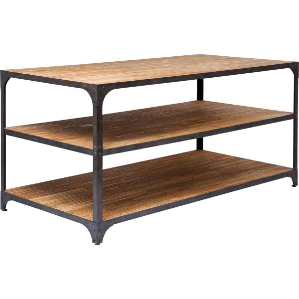 Стеллаж Factory, коллекция "Фабрика" 201*101*100, Металл, Сосна, Коричневый — изображение 2