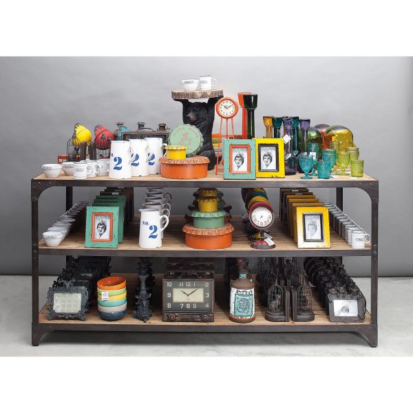 Стеллаж Factory, коллекция "Фабрика" 201*101*100, Металл, Сосна, Коричневый — изображение 3