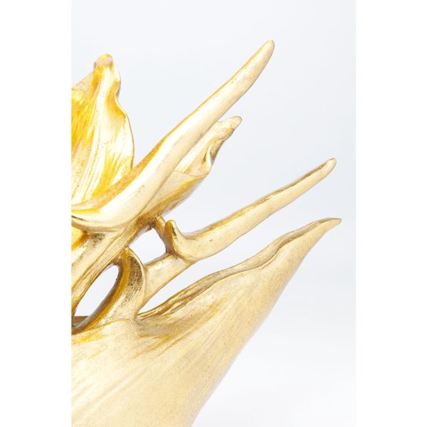 Лампа настольная Tropical Flower, коллекция "Тропический цветок" 51*65*22, Полирезин, Полиэстер, Сталь, Черный, Золотой — изображение 4