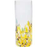 Ваза Abstract, коллекция "Абстракция" 14*36*14, Стекло, Бесцветный, Мультиколор