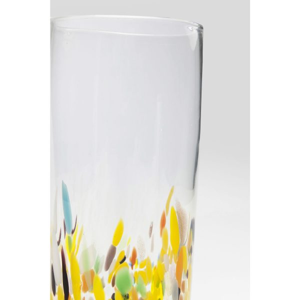 Ваза Abstract, коллекция "Абстракция" 14*36*14, Стекло, Бесцветный, Мультиколор — изображение 2