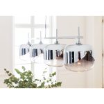 Люстра для столовой Goblet, коллекция "Кубок" 115*142*31, Сталь, Стекло, Серебряный — изображение 3