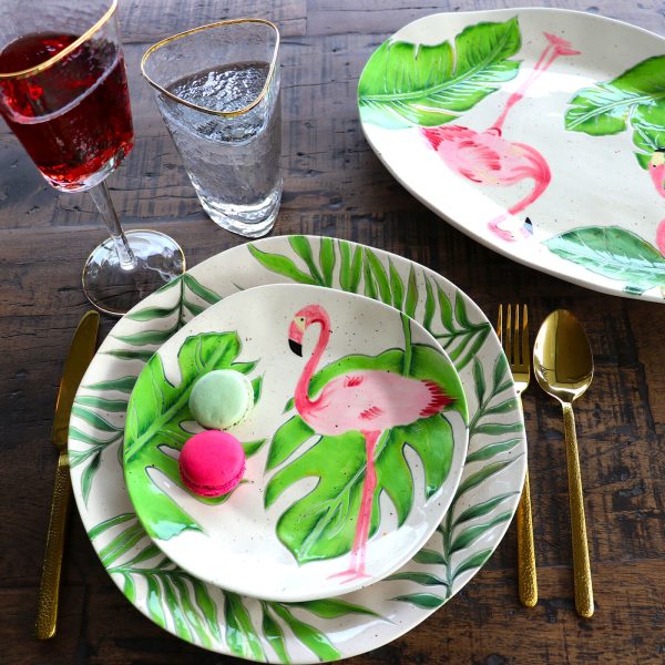 Тарелка Flamingo, коллекция "Фламинго" 40*4*29, Керамика, Мультиколор — изображение 4