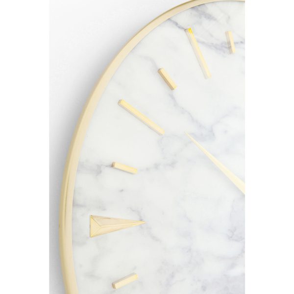 Часы настенные Marble, коллекция "Мрамор" 41*41*5, Стекло, Полистирол, Бумага, Алюминий, Белый — изображение 3