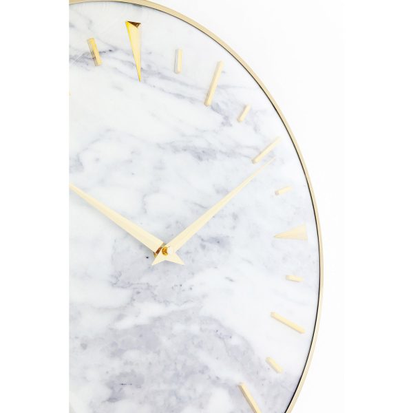 Часы настенные Marble, коллекция "Мрамор" 41*41*5, Стекло, Полистирол, Бумага, Алюминий, Белый — изображение 4