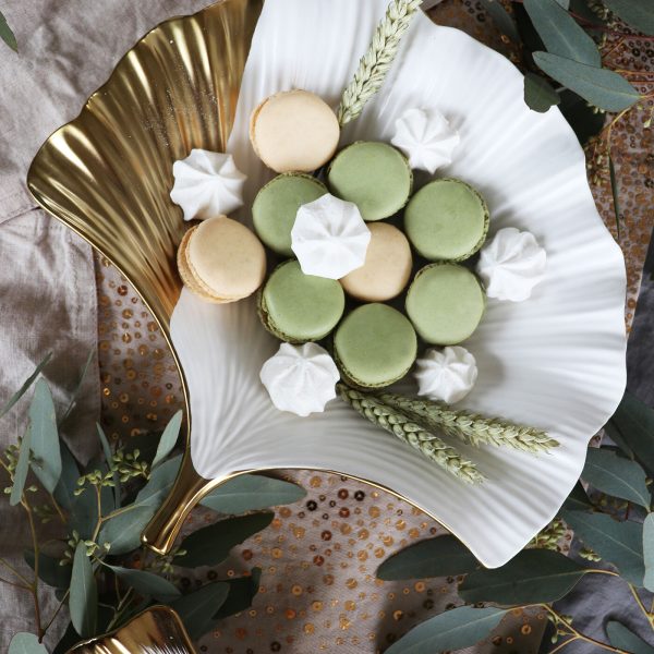 Чаша декоративная Ginkgo, коллекция "Гинкго" 28*6*28, Фарфор, Белый — изображение 4