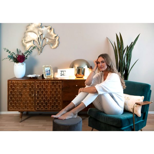 Чаша декоративная Ginkgo, коллекция "Гинкго" 28*6*28, Фарфор, Белый — изображение 4