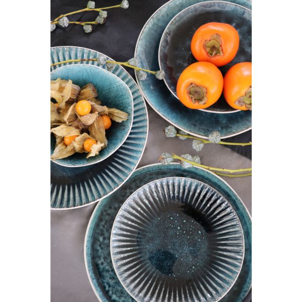 Тарелка Mustique, коллекция "Мюстик" 21*3*21, Керамика, Синий — изображение 2