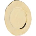 Тарелка Bridge, коллекция "Мост" 22*3*22, Керамика, Золотой — изображение 2