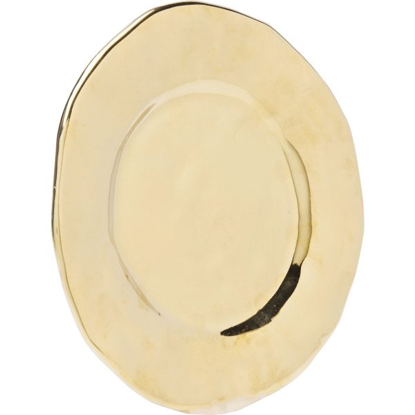 Тарелка Bridge, коллекция "Мост" 22*3*22, Керамика, Золотой — изображение 2