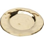 Тарелка Bridge, коллекция "Мост" 22*3*22, Керамика, Золотой — изображение 4