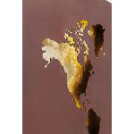 Бра Map, коллекция "Карта" 120*60*6, Сталь, Бордовый — изображение 3