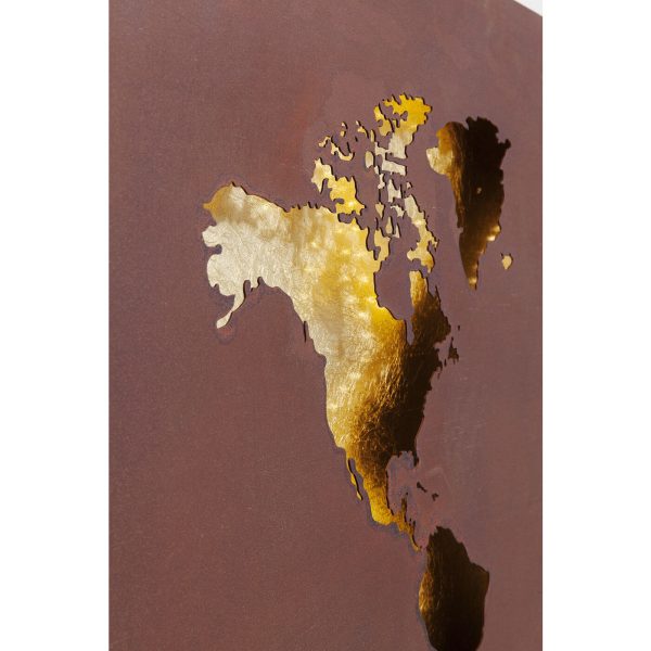 Бра Map, коллекция "Карта" 120*60*6, Сталь, Бордовый — изображение 3