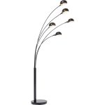 Торшер Five Fingers, коллекция "Пять Пальцев" 86*201*85, Сталь, Черный