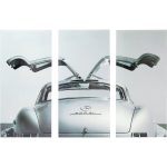 Триптих Oldtimer, коллекция "Олдтаймер", количество предметов 3 240*160*5, Полипропилен, Стекло, Серый