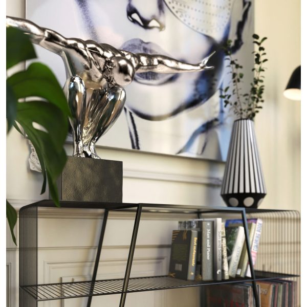 Статуэтка Athlet, коллекция "Атлет" 100*64*31, Полирезин, Мрамор, Серебряный — изображение 3