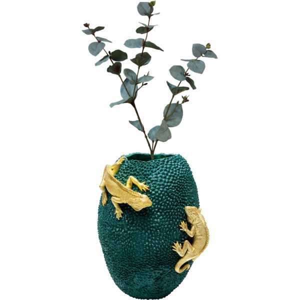 Ваза Chameleon, коллекция "Хамелеон" 39*39*39, Полирезин, Зеленый — изображение 2