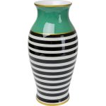 Ваза Stripes, коллекция "Полосы" 26*52*26, Фарфор, Зеленый, Черный