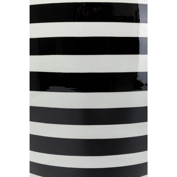 Ваза Stripes, коллекция "Полосы" 26*52*26, Фарфор, Зеленый, Черный — изображение 2